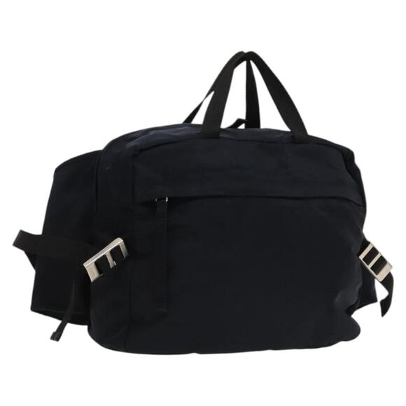 PRADA Backpack Nylon Navy Silver